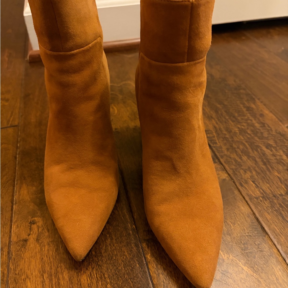 Franco Sarto “Venture” Tan Suede Ankle Boots - Picture 2 of 6